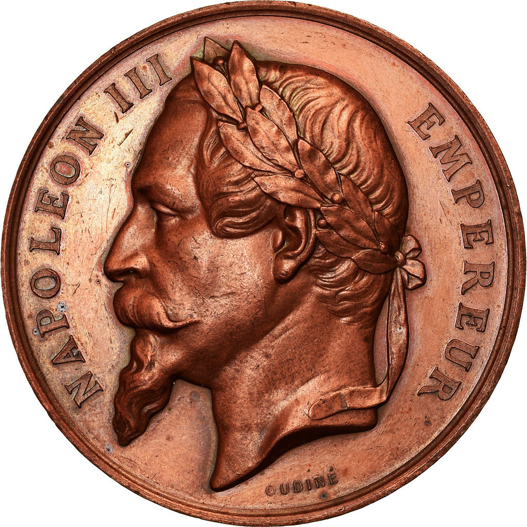 France, Medal, Napoléon III, Exposition Scolaire, Institut Soeurs de l'Enfant