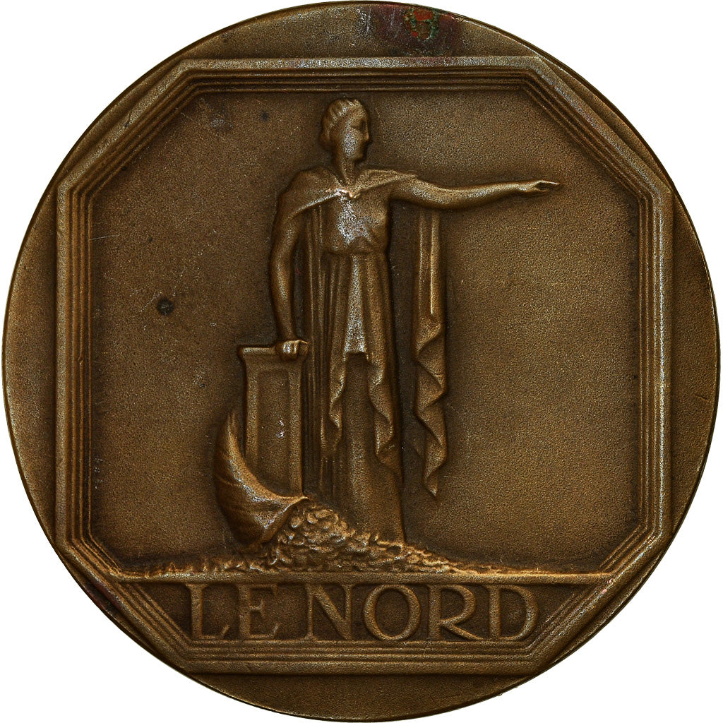 Frankrijk, Medaille, Compagnies d'Assurances, Le Nord, 1938, ZF+, Bronze