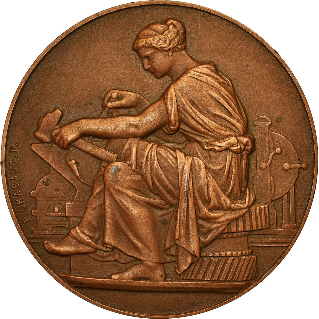 França, Medal, Saint Sauveur, Arras, Indústria e comércio, 1957, Chabaud