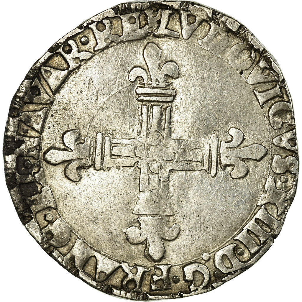 Coin, France, Louis XIII, 1/4 Écu de Béarn, 1/4 Ecu, 1616, Morlaas, EF(40-45)
