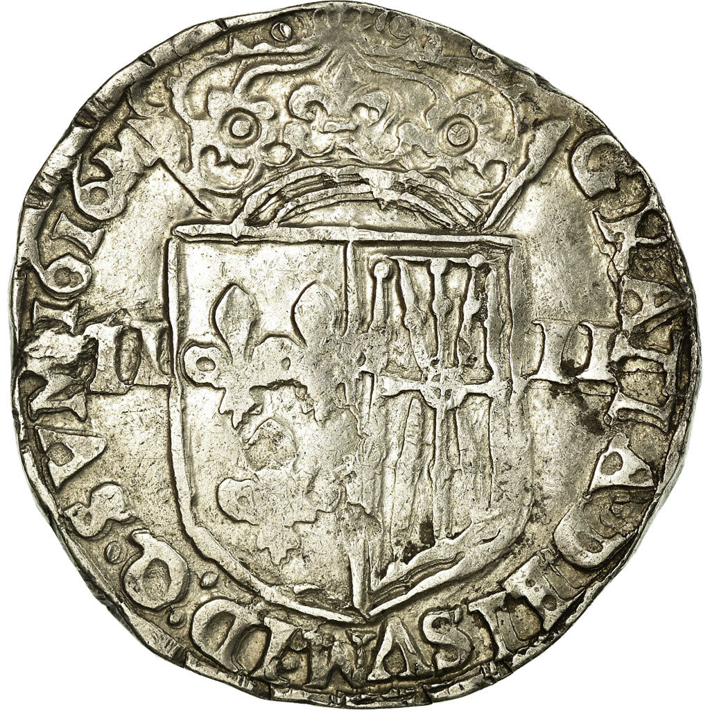 Coin, France, Louis XIII, 1/4 Écu de Béarn, 1/4 Ecu, 1616, Morlaas, EF(40-45)