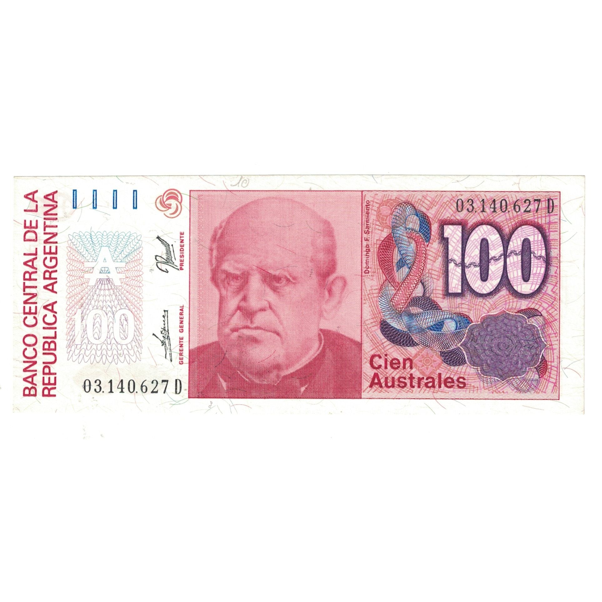 Banconote, Argentina, 100 Australes, KM:327a, SPL-