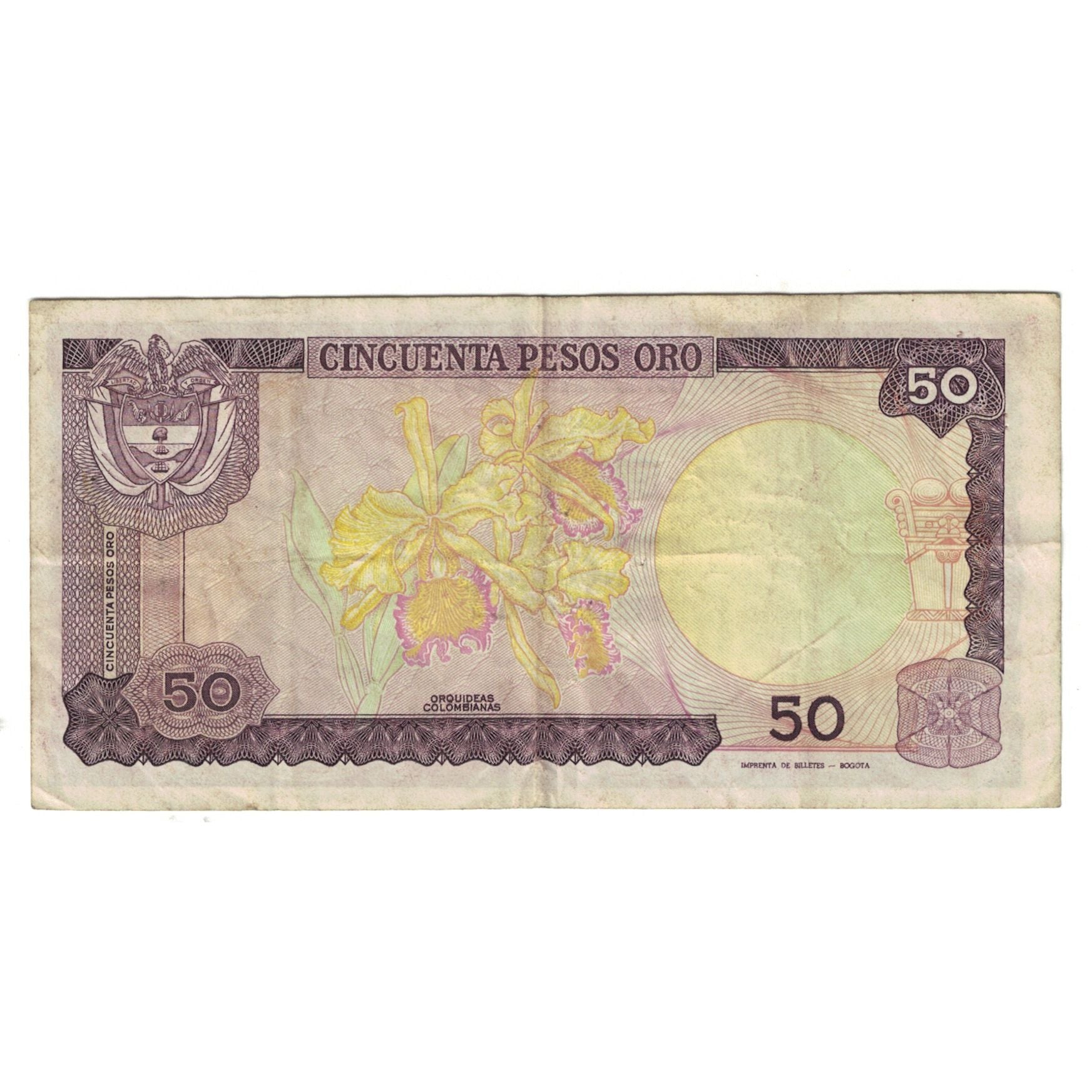 Colombia, 50 Pesos Oro, 1984-10-12, MBC