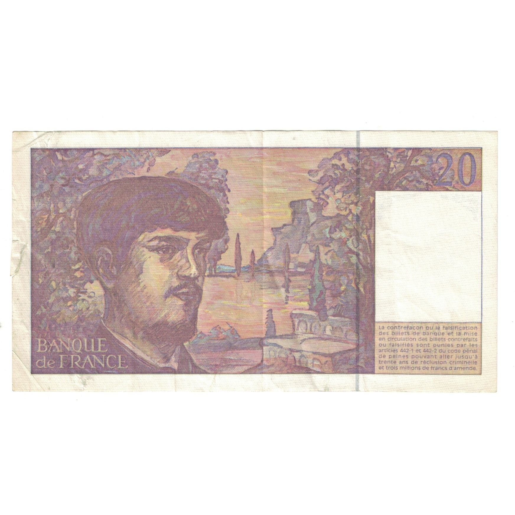 Francia, 20 Francs, Debussy, 1997, A.056, MB, Fayette:66ter02a53, KM:151i