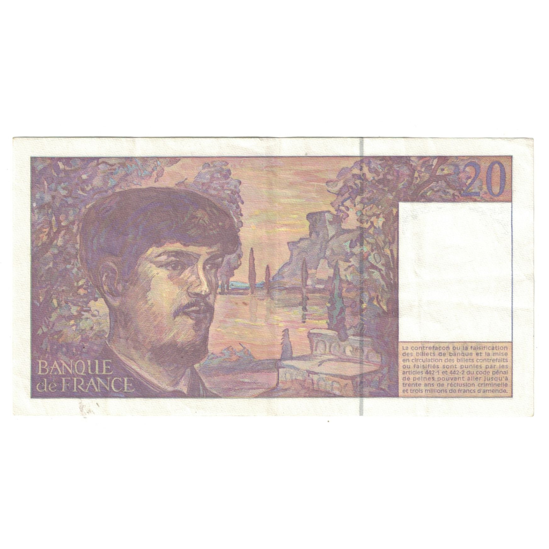 France, 20 Francs, Debussy, 1997, A.060, SUP, Fayette:66ter02a53, KM:151i