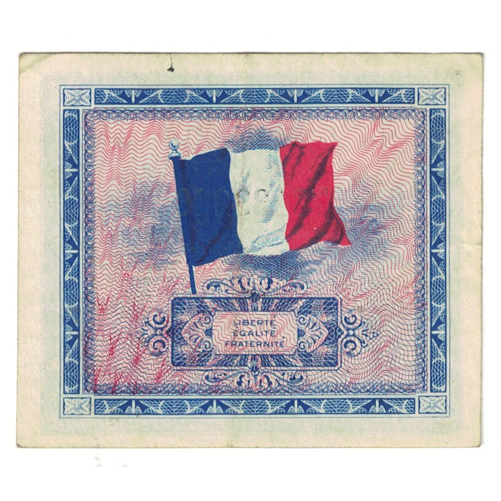 France, 5 Francs, Flag/France, 1944, 73433240, EF(40-45), Fayette:VF17.3