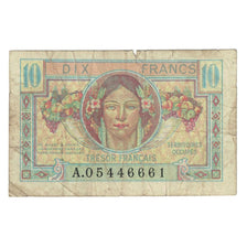 France, 10 Francs, 1947 French Treasury, 1947, A.05446661, VF(20-25)