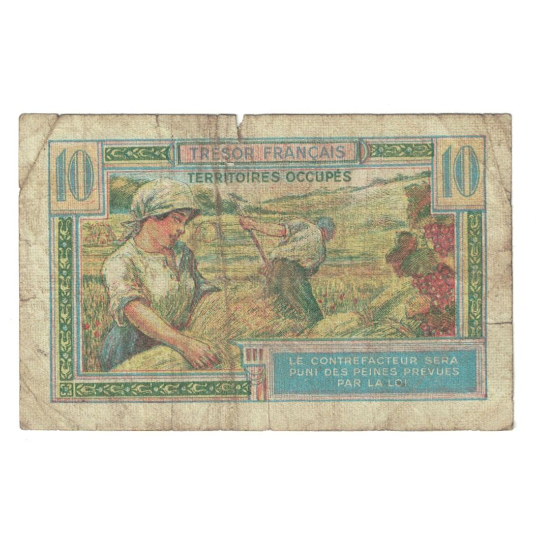 France, 10 Francs, 1947 French Treasury, 1947, A.05446661, VF(20-25)