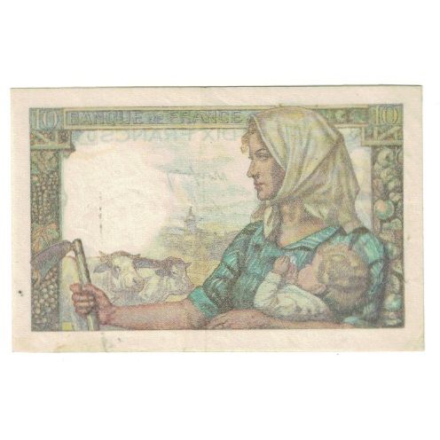 França, 10 Francs, Mineur, 1949, A.163 07343, EF(40-45), Fayette:8.20, KM:99f