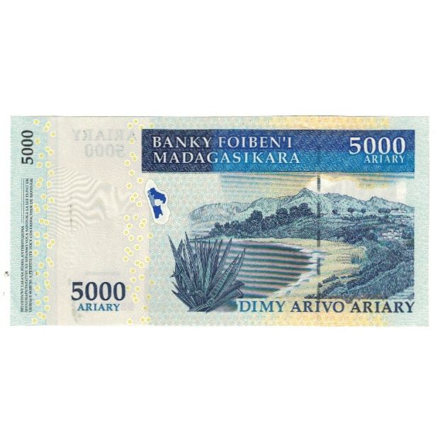 Billete, 5000 Ariary, Madagascar, KM:84, UNC