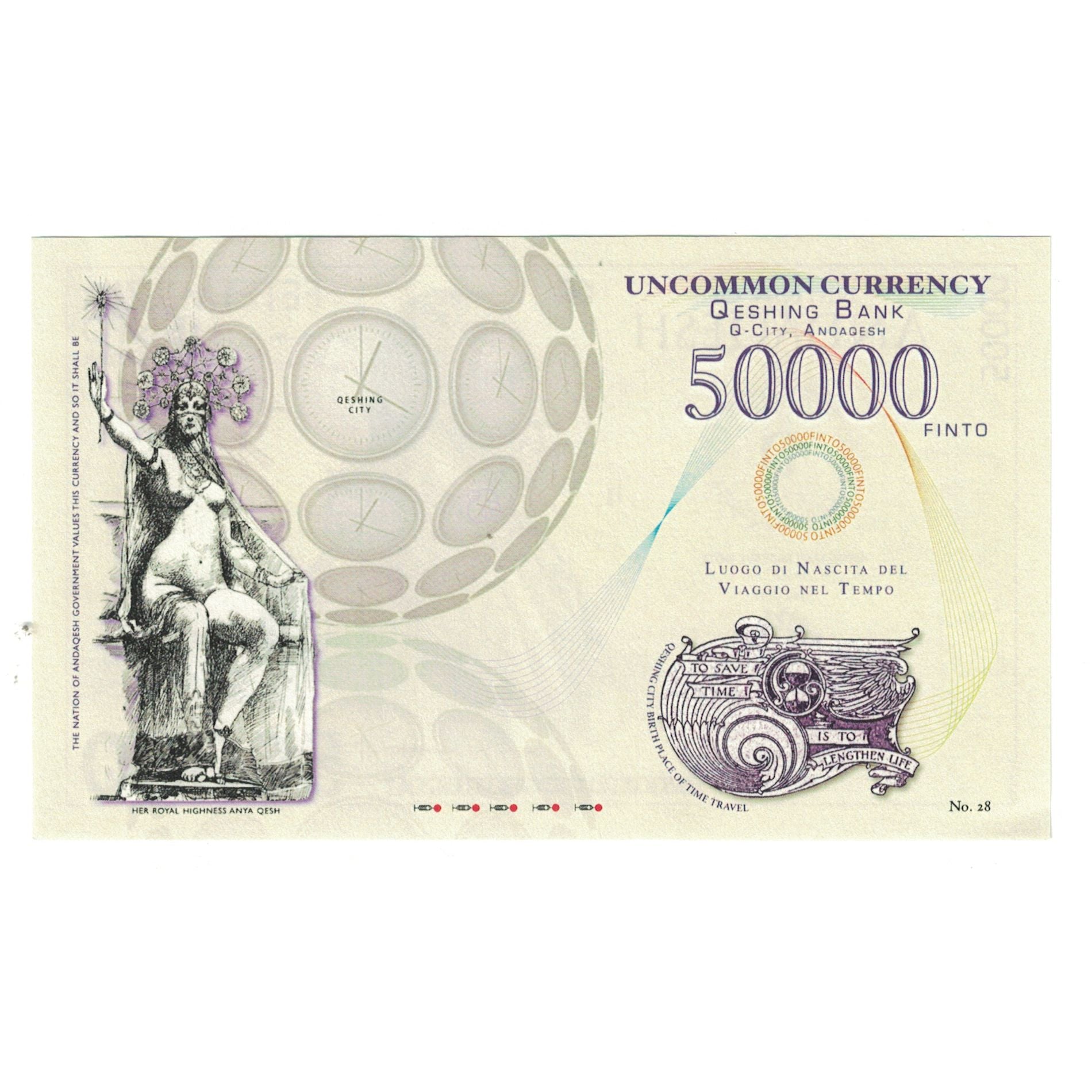 Biljet, Ander, 50000 FINTO NATION OF ANDAQESH, NIEUW