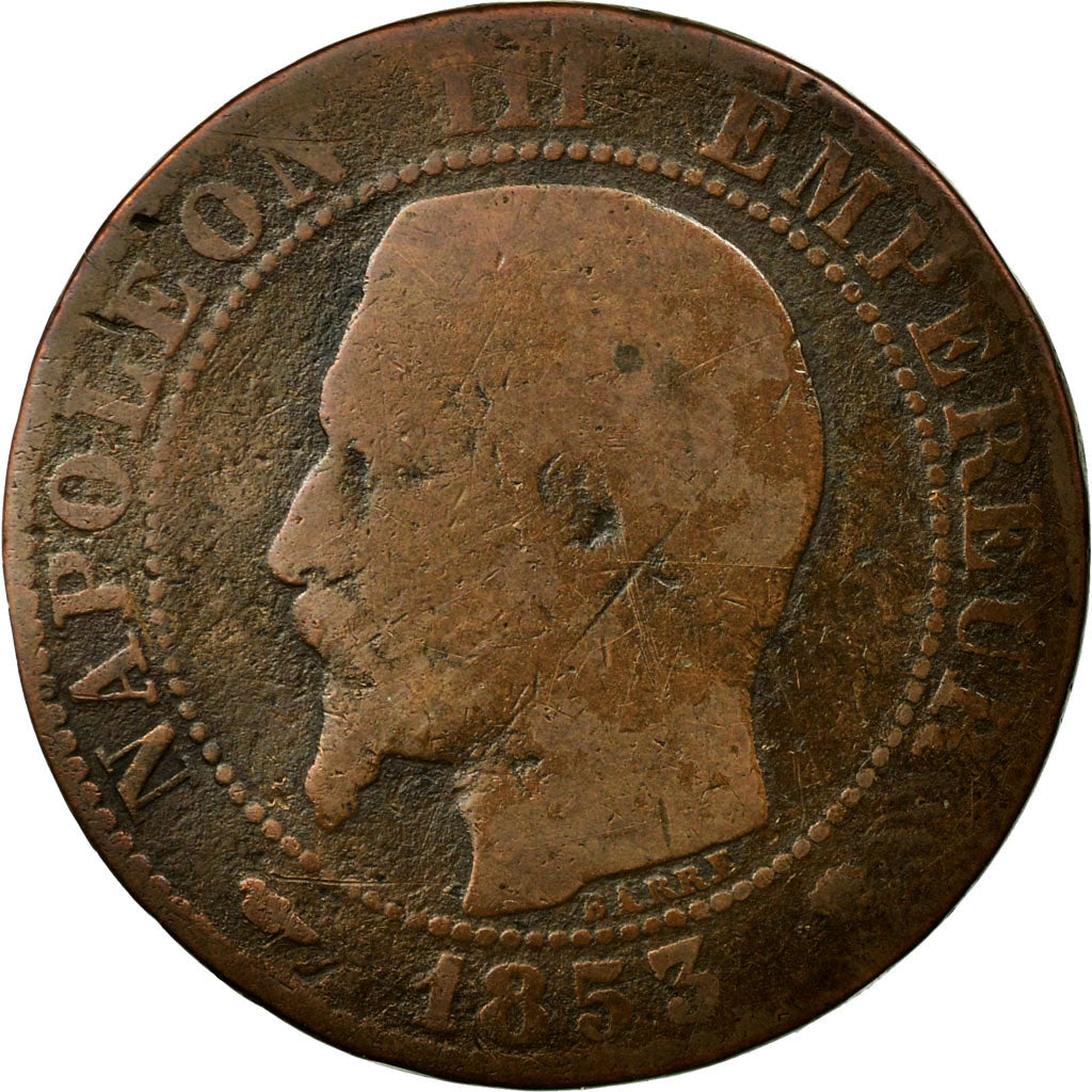 Coin, France, Napoleon III, Napoléon III, 5 Centimes, 1853, Marseille