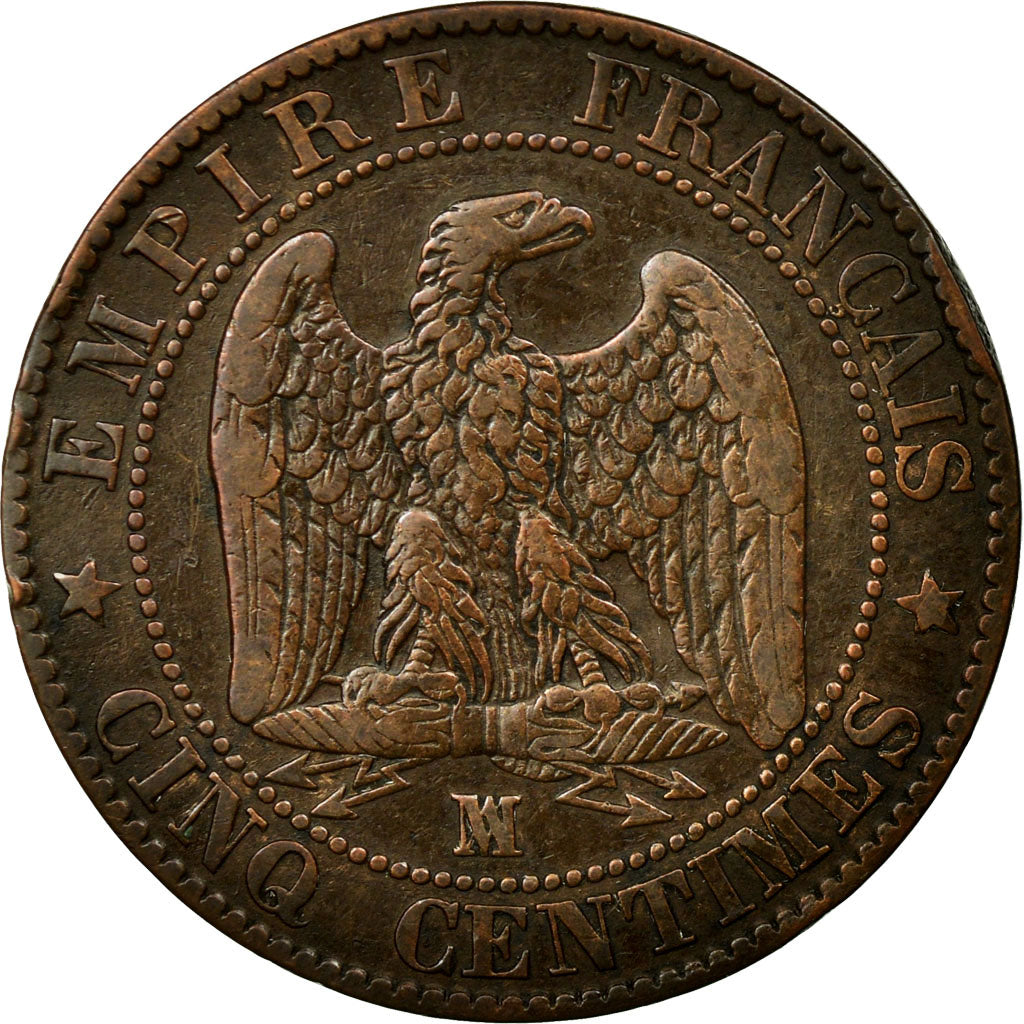Coin, France, Napoleon III, Napoléon III, 5 Centimes, 1857, Marseille