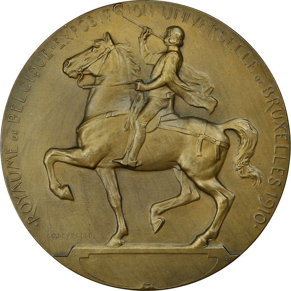 België, Medaille, Exposition Universelle de Bruxellles, 1910, Devreese, PR