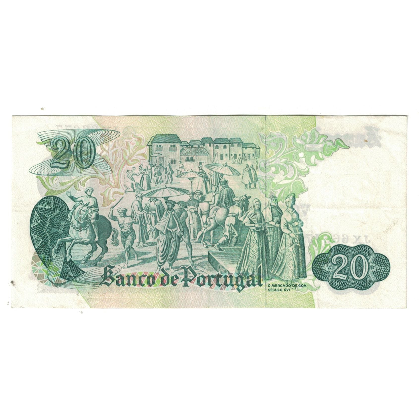 Banconote, Portogallo, 20 Escudos, 1971, 1971-07-27, KM:173, BB