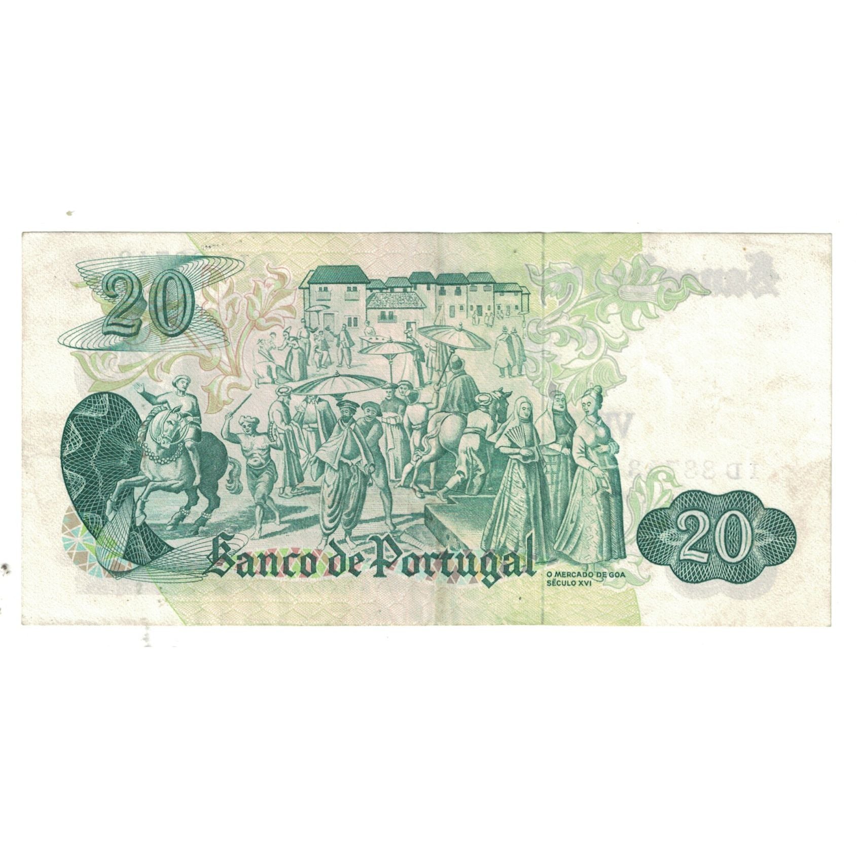 Billete, 20 Escudos, 1971, Portugal, 1971-07-27, KM:173, EBC