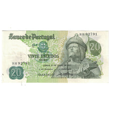 Billet, Portugal, 20 Escudos, 1971, 1971-07-27, KM:173, SPL