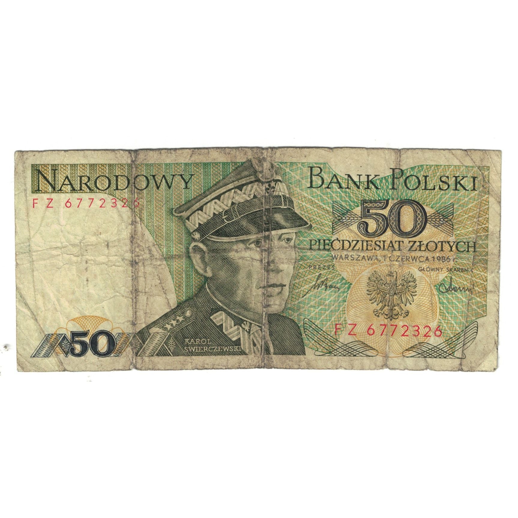 Banknote, Poland, 50 Zlotych, 1986, 1986-06-01, KM:142a, VF(20-25)