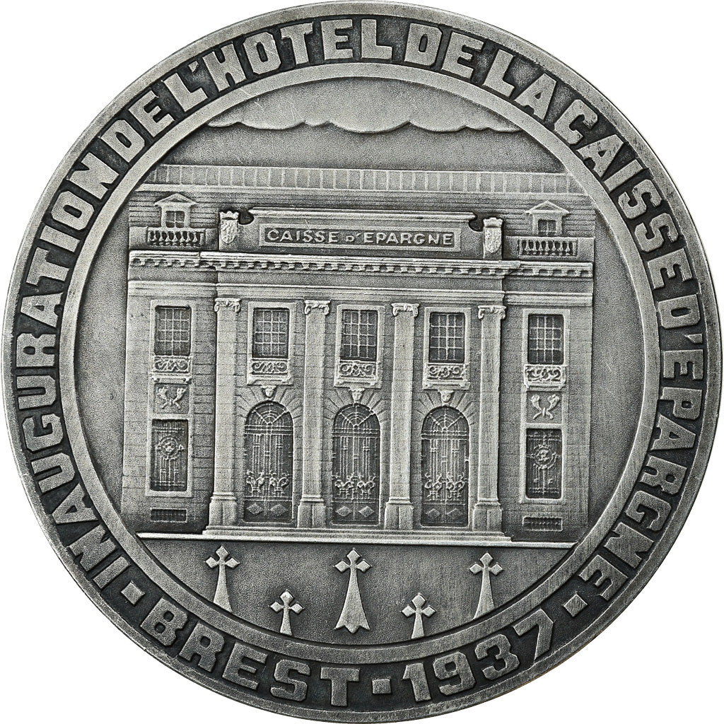 Frankreich, Medaille, Inauguration de l'Hôtel de la Caisse d'Epargne de Brest