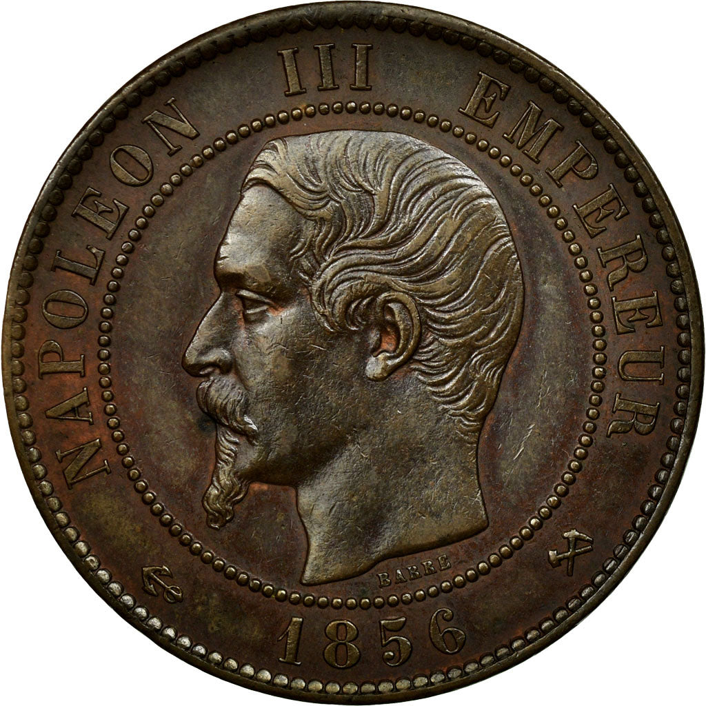 Coin, France, Napoleon III, Napoléon III, 10 Centimes, 1856, Rouen, AU(55-58)