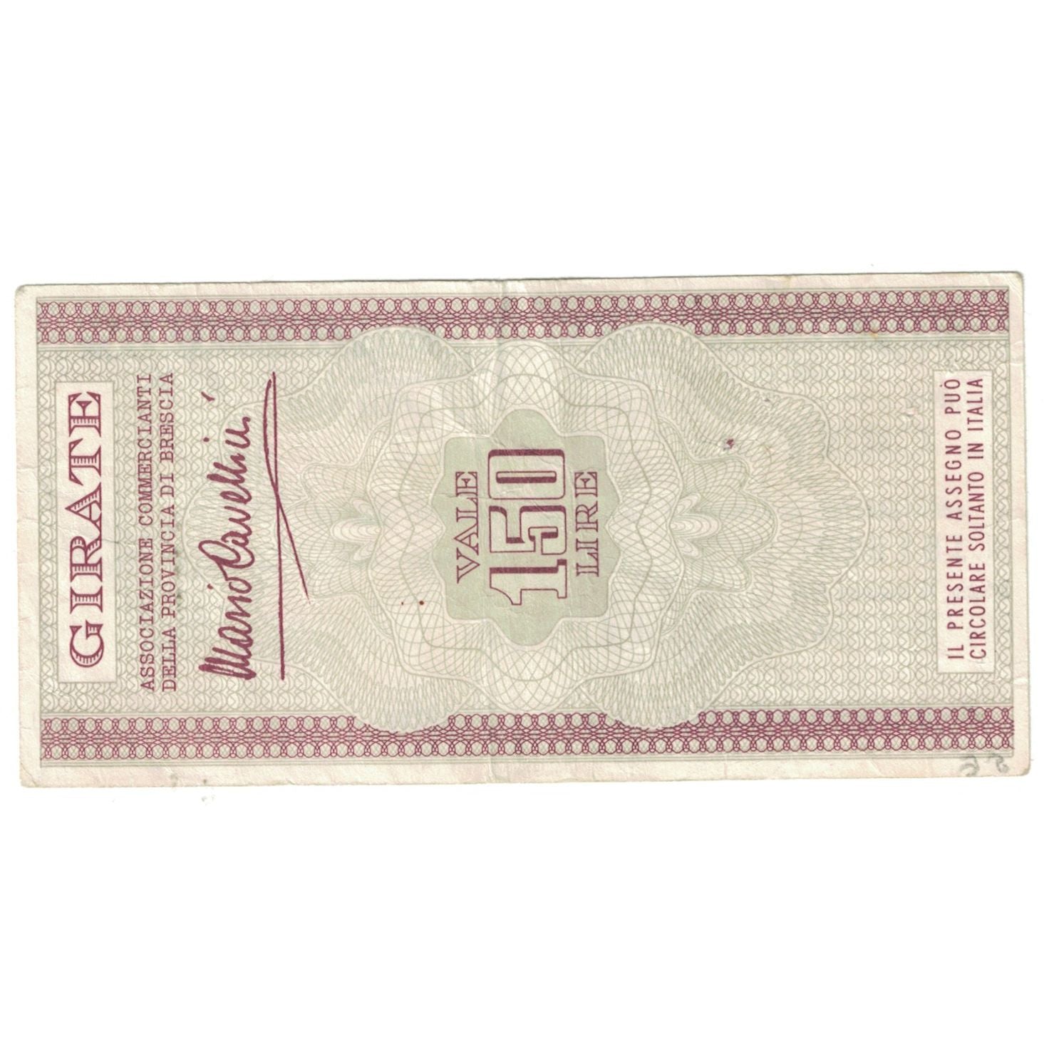 Billete, 150 Lire, 1976, Italia, 1976-11-15, MBC