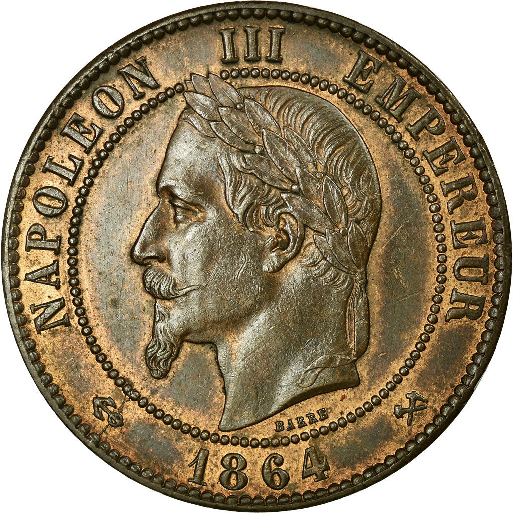 Monnaie, France, Napoleon III, Napoléon III, 10 Centimes, 1864, Bordeaux, SUP+