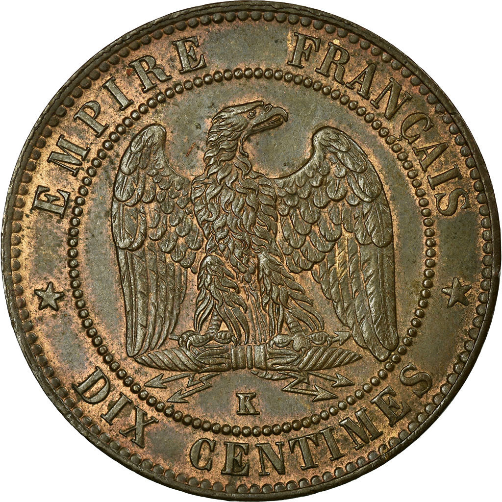 Monnaie, France, Napoleon III, Napoléon III, 10 Centimes, 1864, Bordeaux, SUP+
