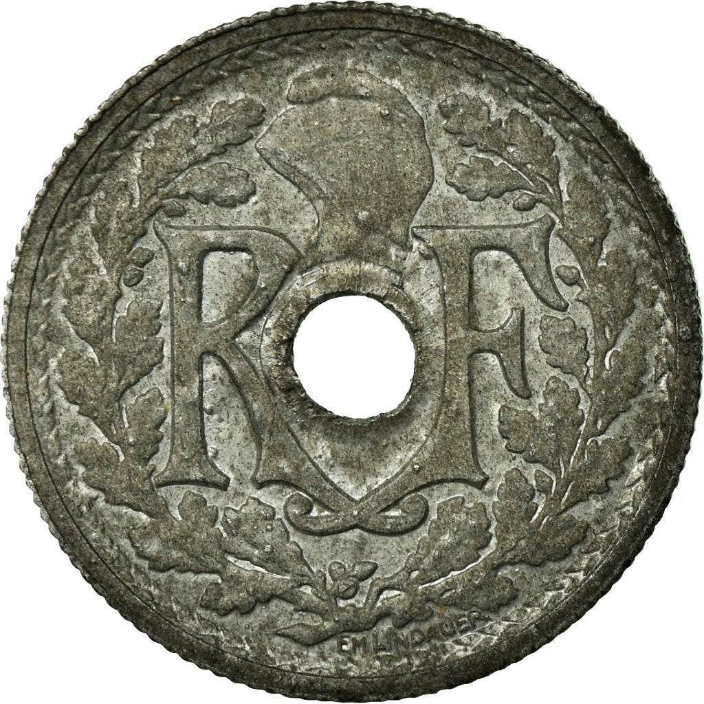 Munten, Frankrijk, Lindauer, 10 Centimes, 1946, Beaumont le Roger, PR, Zinc