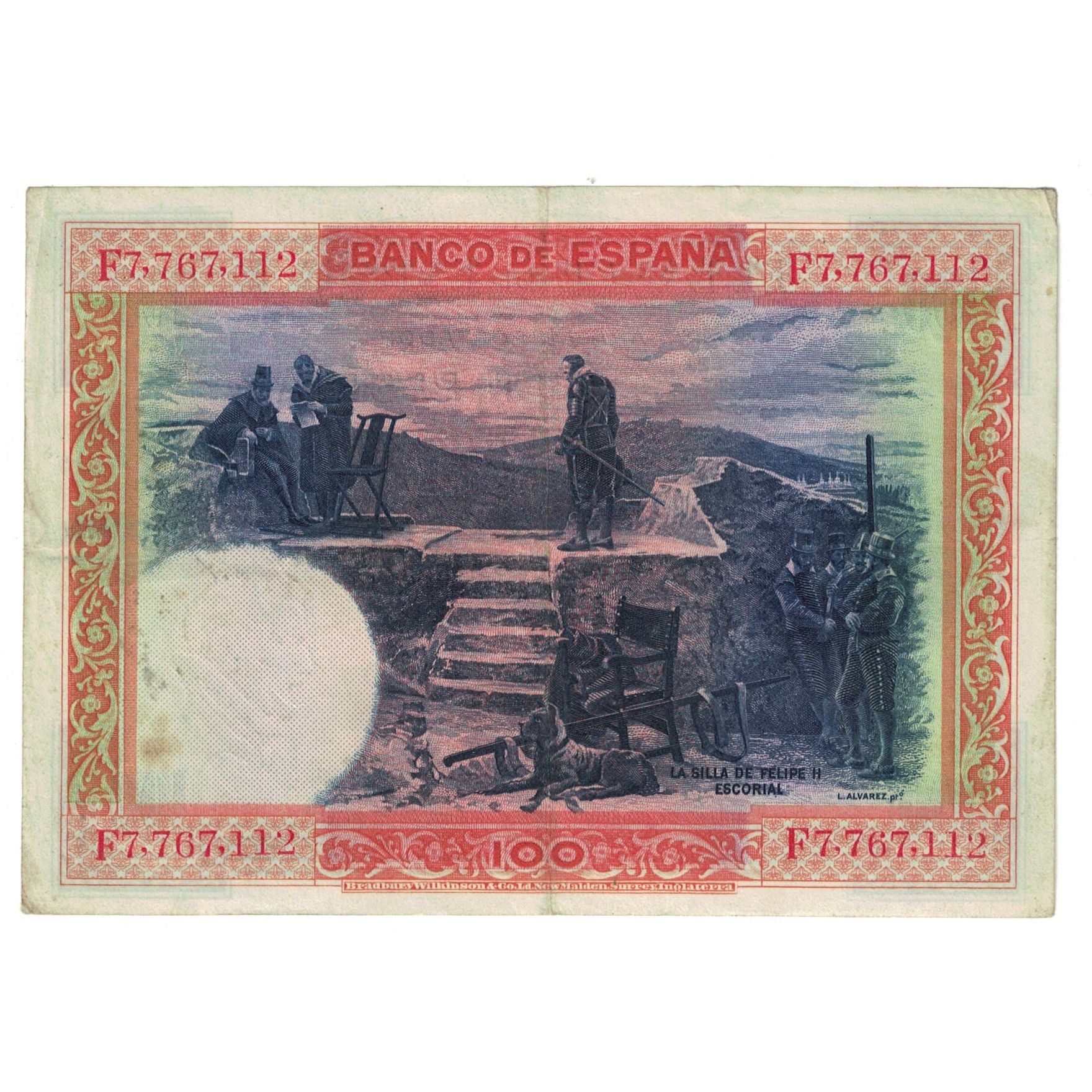 Billete, 100 Pesetas, 1925, España, 1925-07-01, KM:69a, MBC
