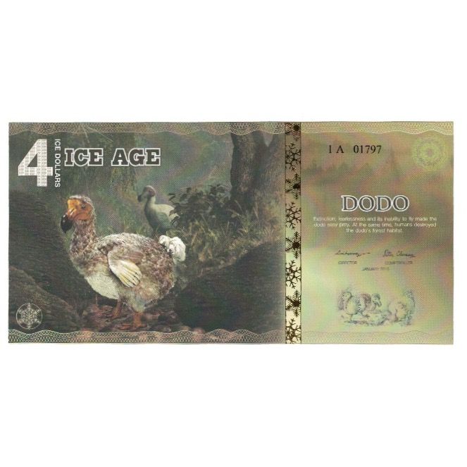 Geldschein, Vereinigte Staaten, Tourist Banknote, 2015, 2015-01, 4 ICE DOLLAR