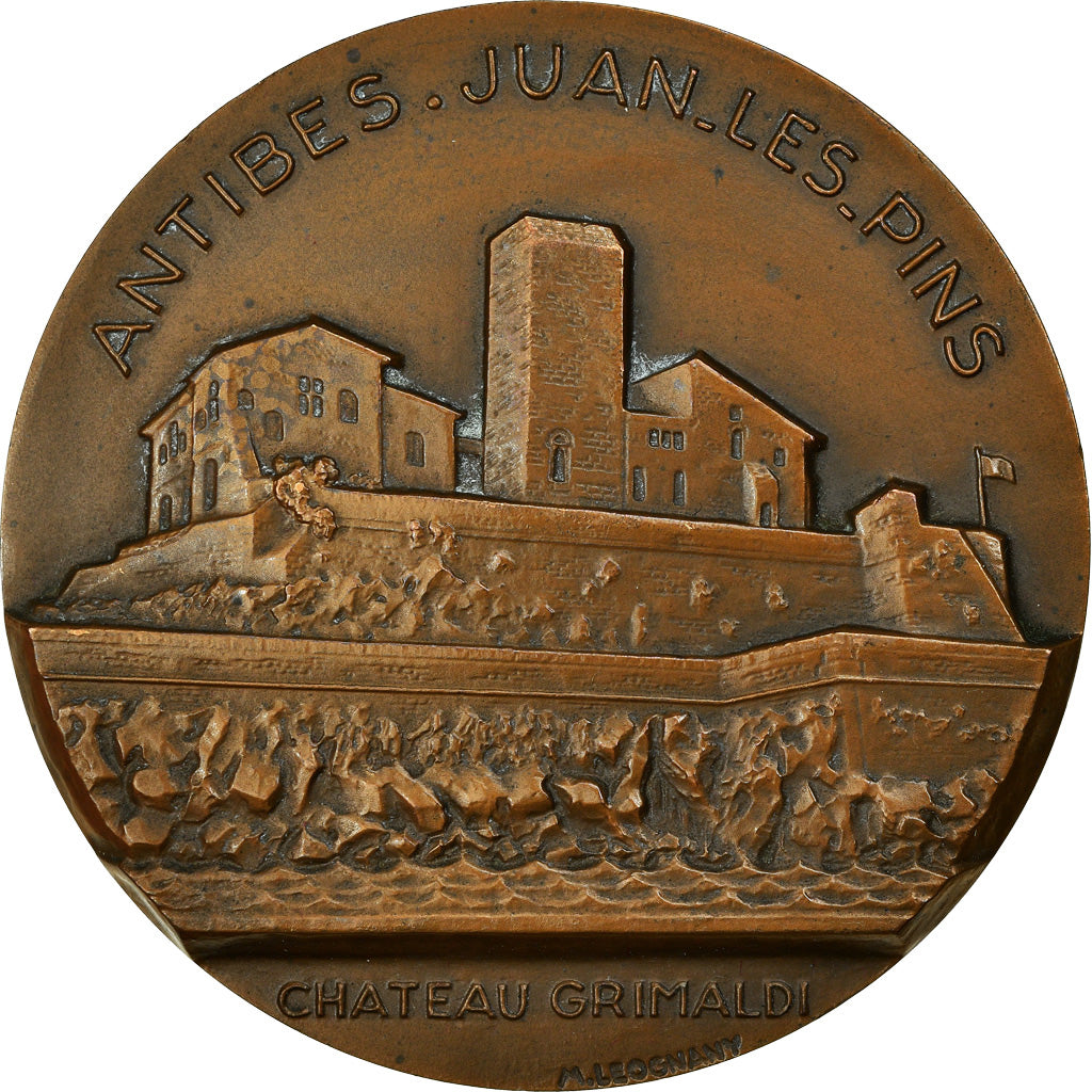Frankrijk, Medaille, Antibes, Juan-les-Pins, Chateau Grimaldi, Leognany, PR