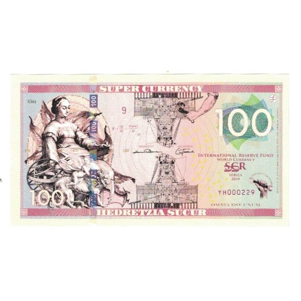 Billete, Tourist Banknote, 2019, Estados Unidos, 100 SUCUR INTERNATIONAL RESERVE