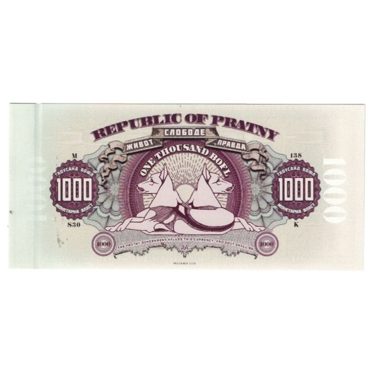 Geldschein, Russland, Tourist Banknote, 2020, 1000 BOFL REPUBLIC OF PRATNY, UNZ