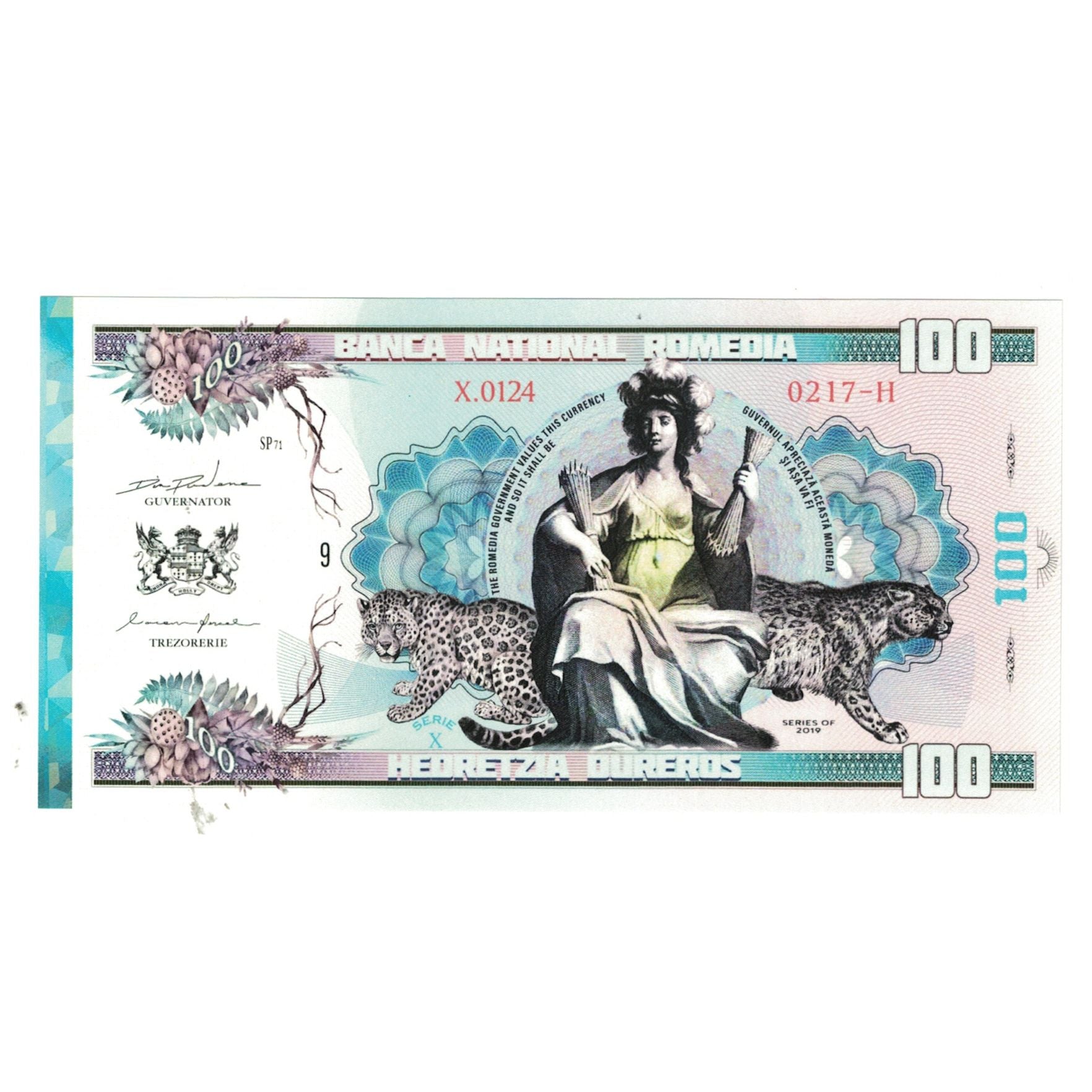 Geldschein, Rumänien, Tourist Banknote, 2019, BANCA NATIONAL ROMEDIA 100, UNZ