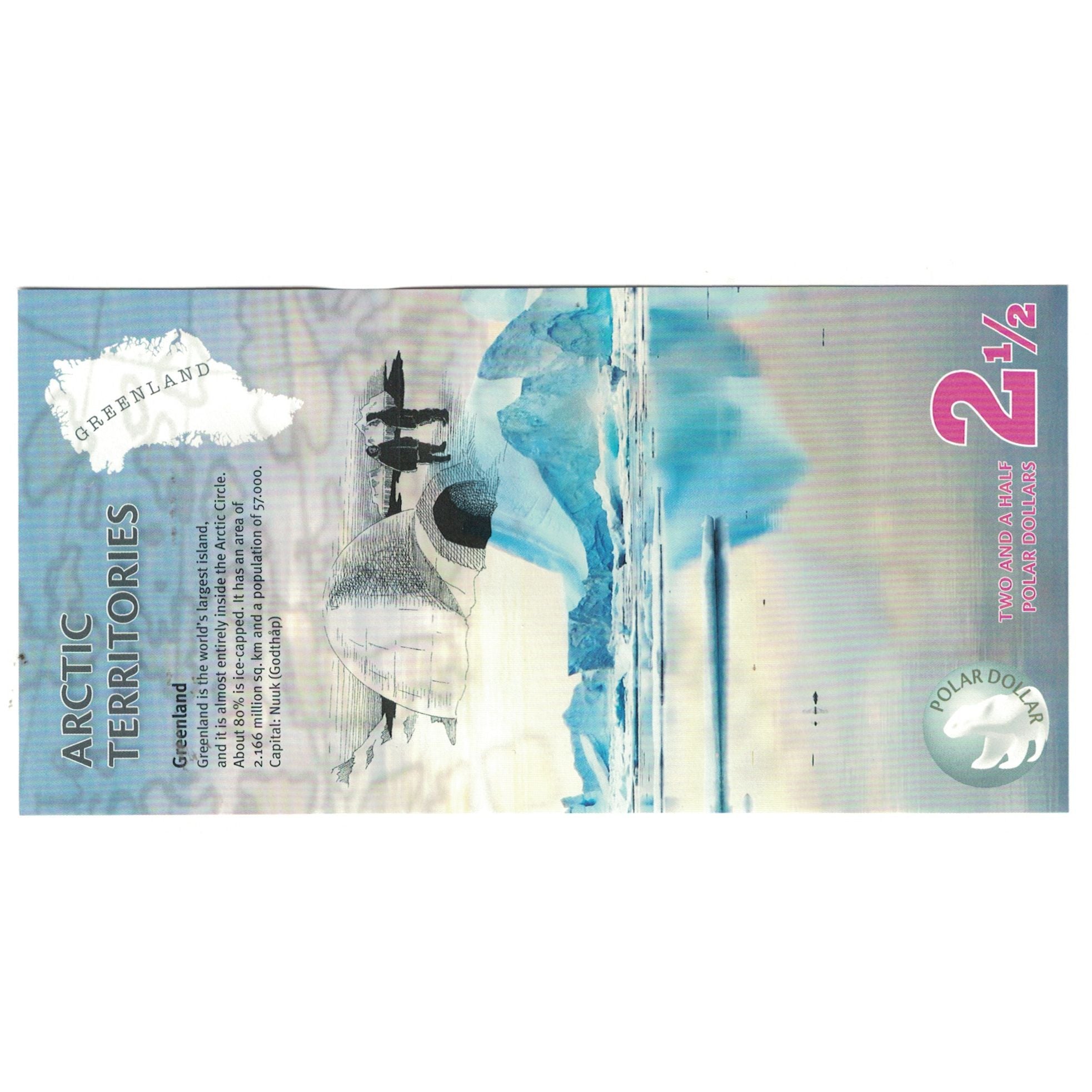 Banconote, Stati Uniti, Dollar, 2013, 2,5 DOLLAR ARTIC TERRITORIES, FDS