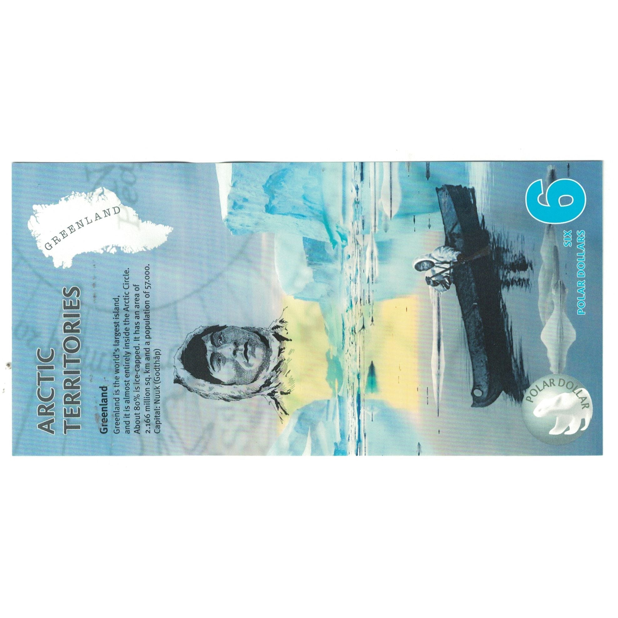 Billete, Dollar, 2013, Estados Unidos, 6 DOLLAR ARTIC TERRITORIES, UNC