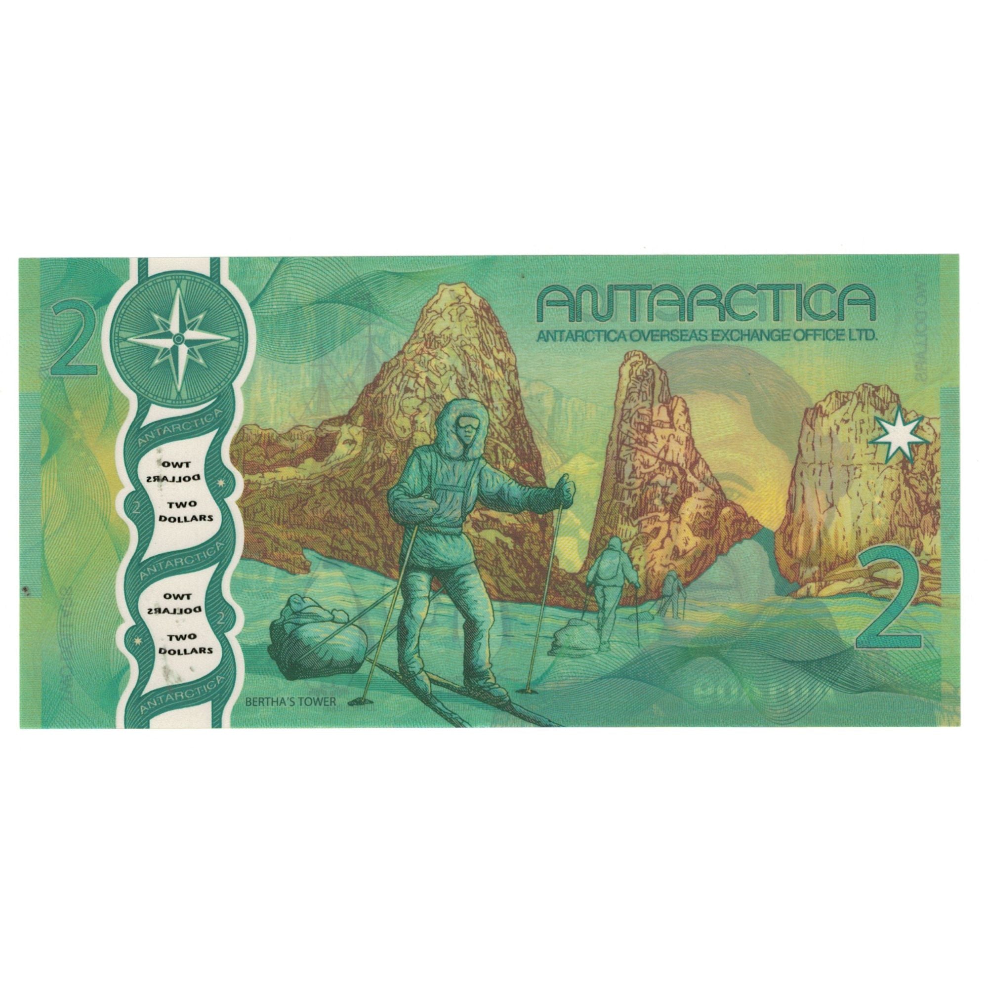 Billete, 2 Dollars, 2020, Antártico, 2020-06-01, UNC
