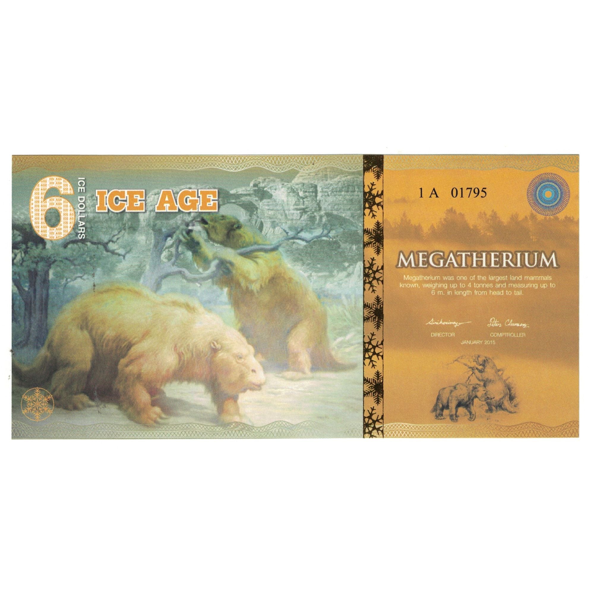 Billet, États-Unis, Billet Touristique, 2015, 2015-01, 6 ICE DOLLAR