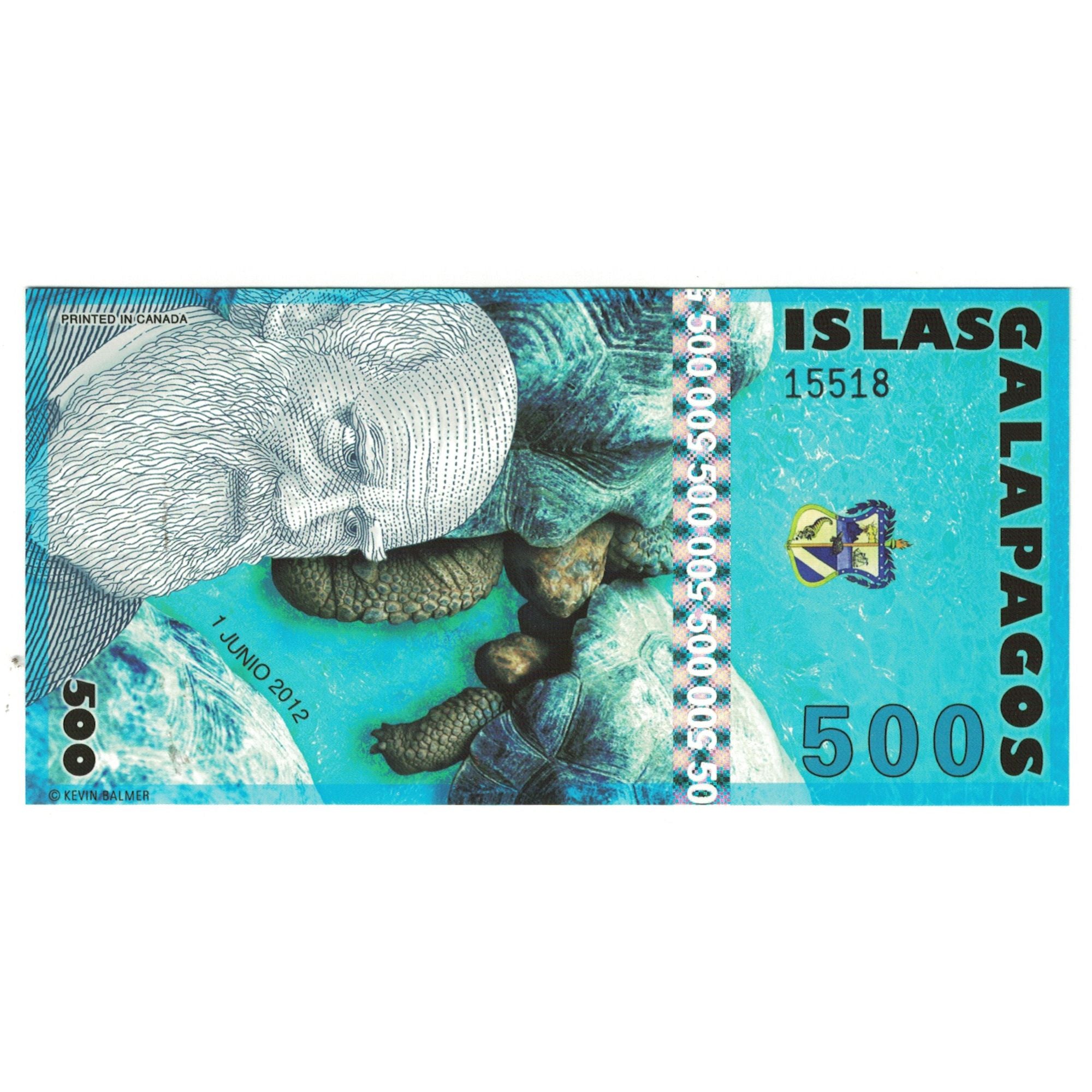 Billete, 500 Sucres, 2012, Ecuador, 2012-06-01, ISLAS GALAPAGOS, UNC