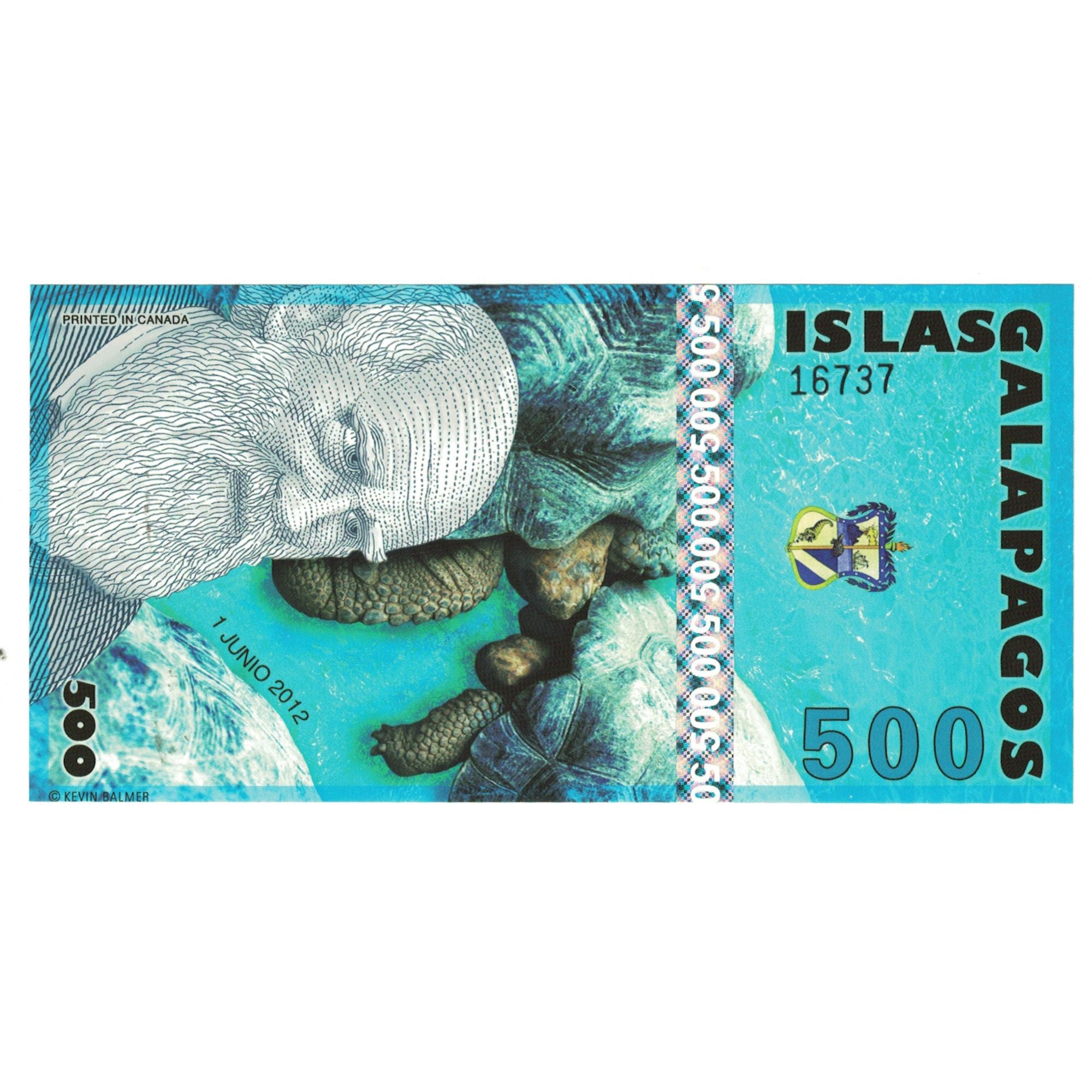 Banknote, Ecuador, 500 Sucres, 2012, 2012-06-01, ISLAS GALAPAGOS, UNC(65-70)