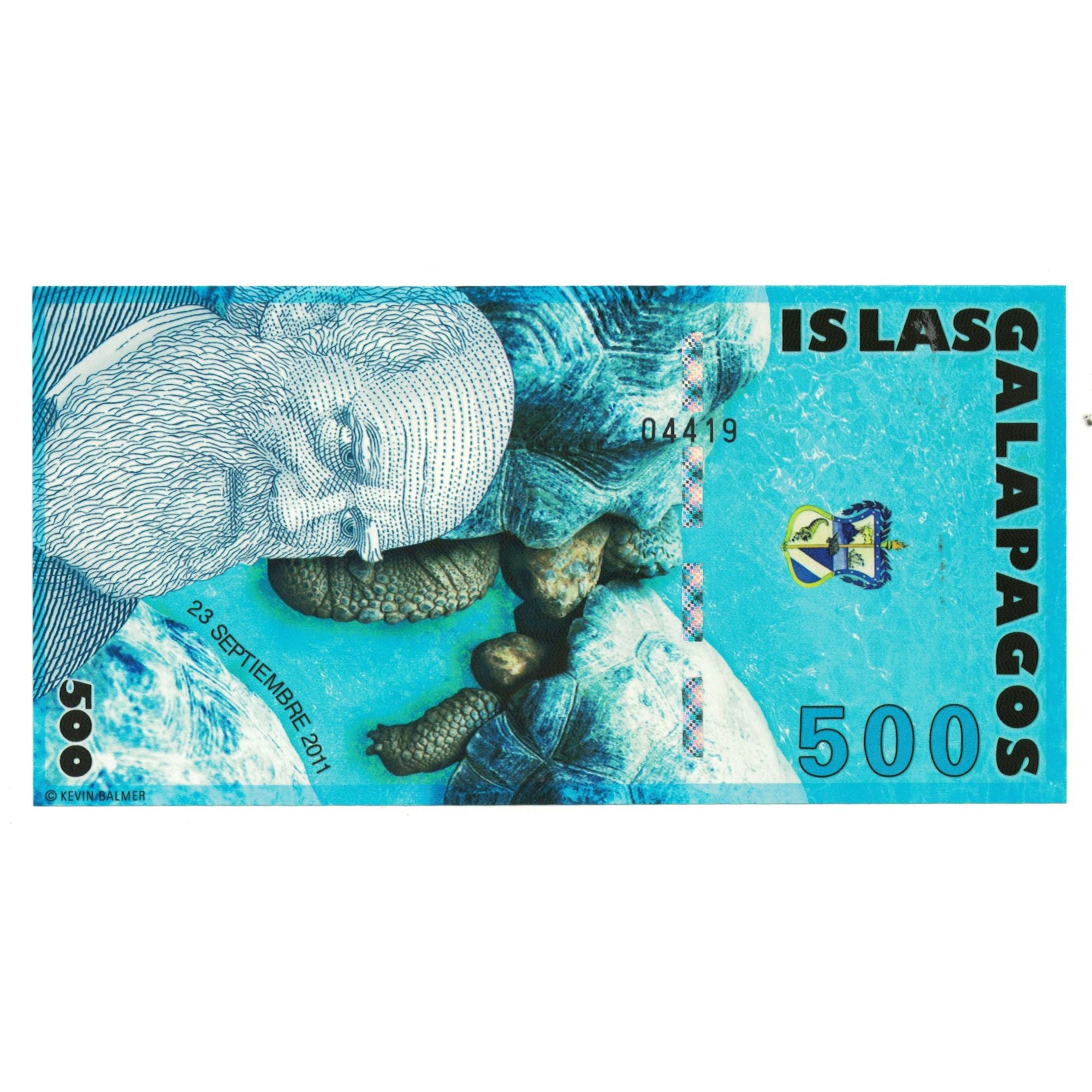 Banknot, Ekwador, 500 Sucres, 2011, 2011-09-23, ISLAS GALAPAGOS, UNC(65-70)