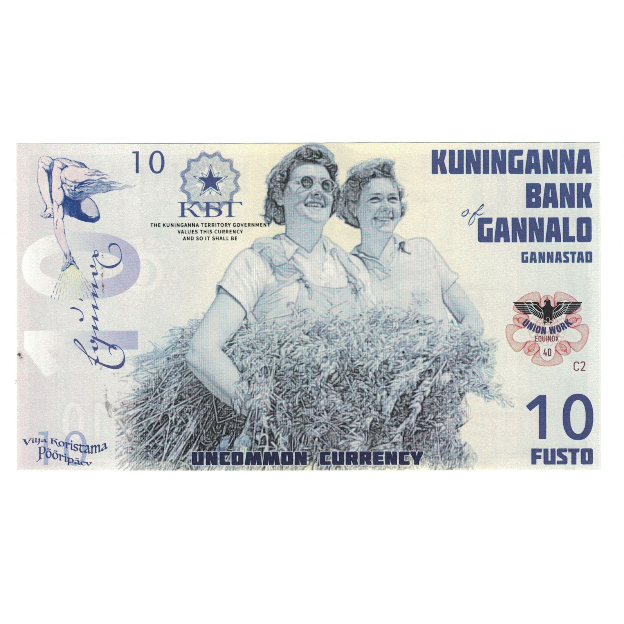 Geldschein, Other, Tourist Banknote, 2015, KUNINGANNA TERRITORY 10 FUSTO, UNZ