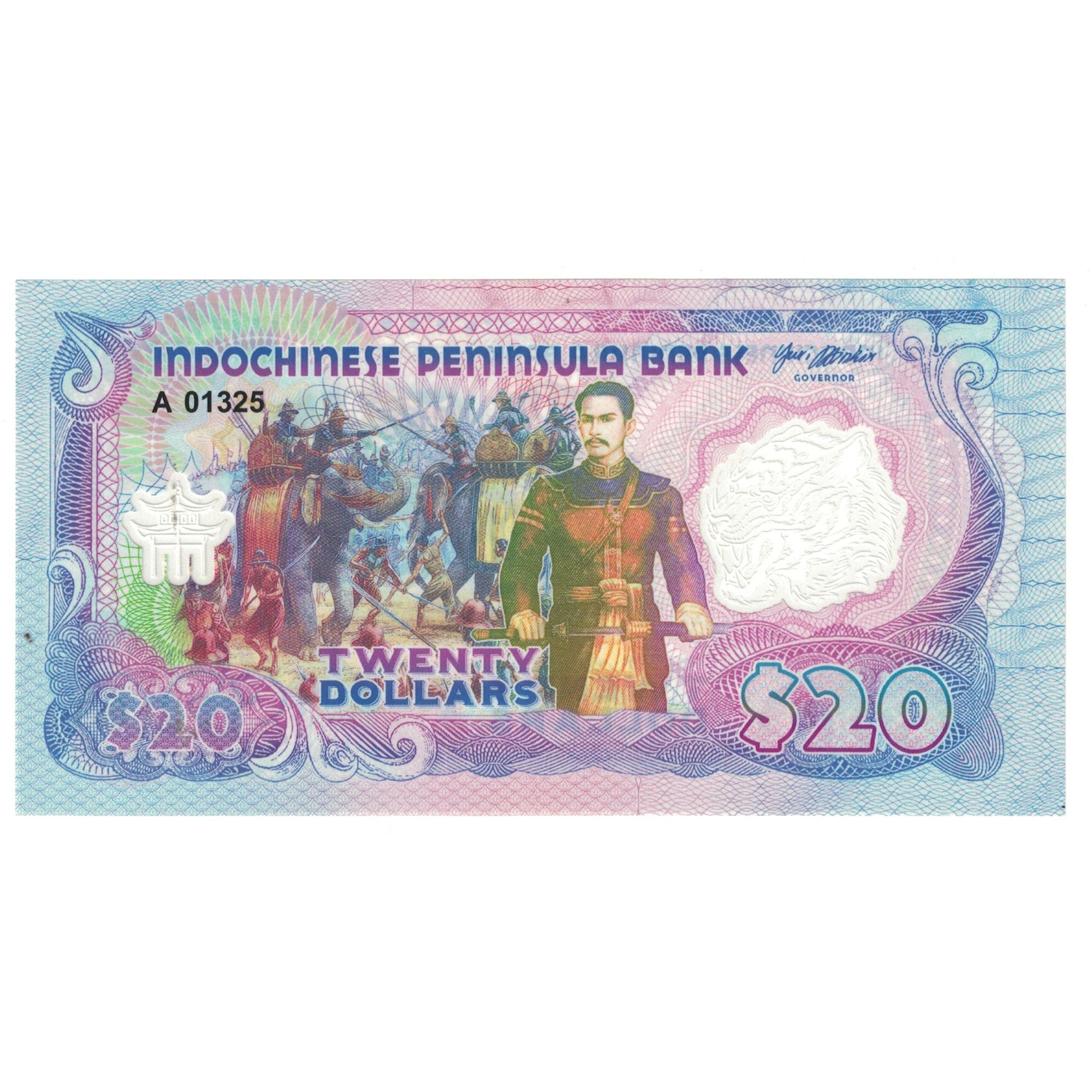 Banknote, Indochina, 20 Dollars, 2020, UNC(65-70)
