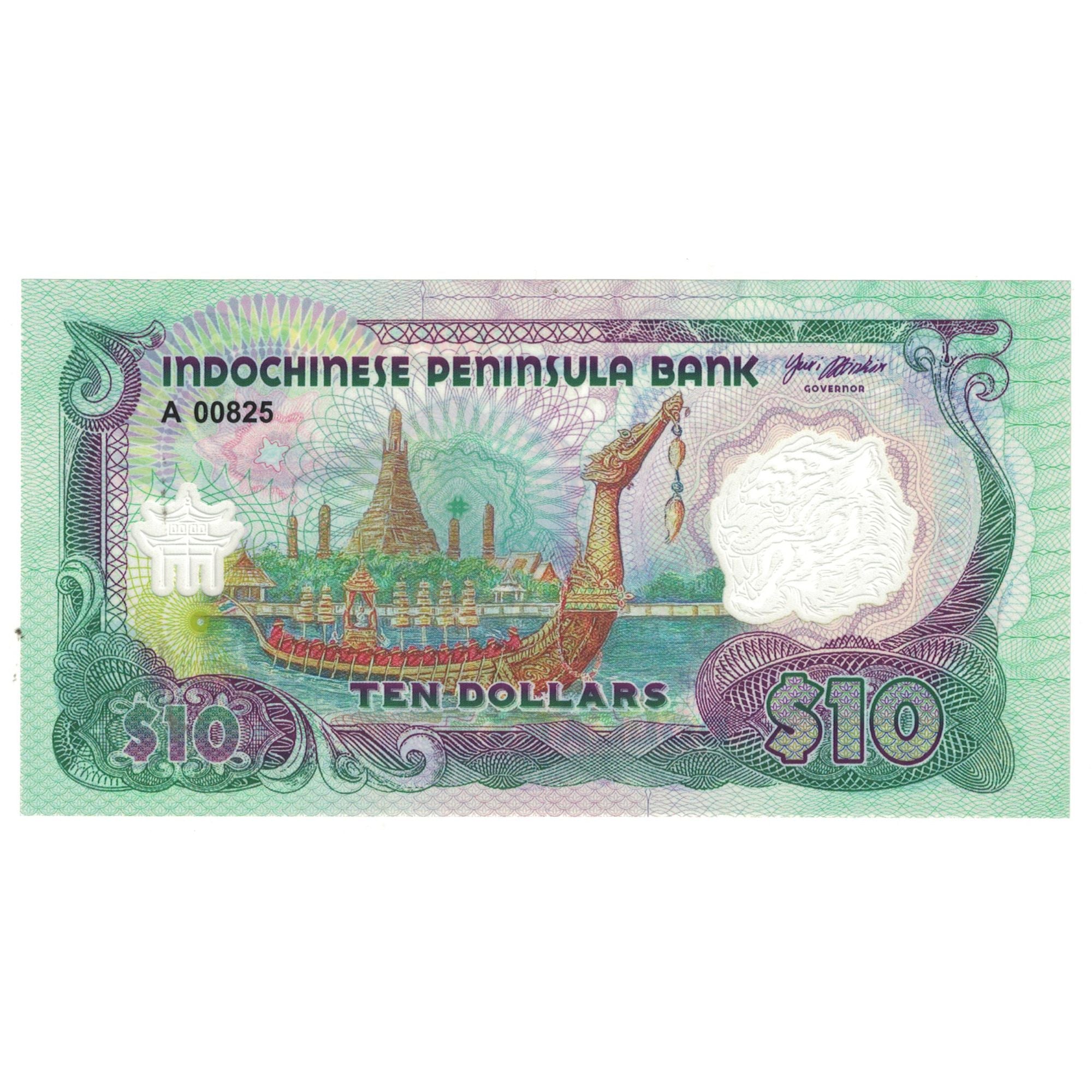 Geldschein, Indochina, 10 Dollars, 2020, UNZ