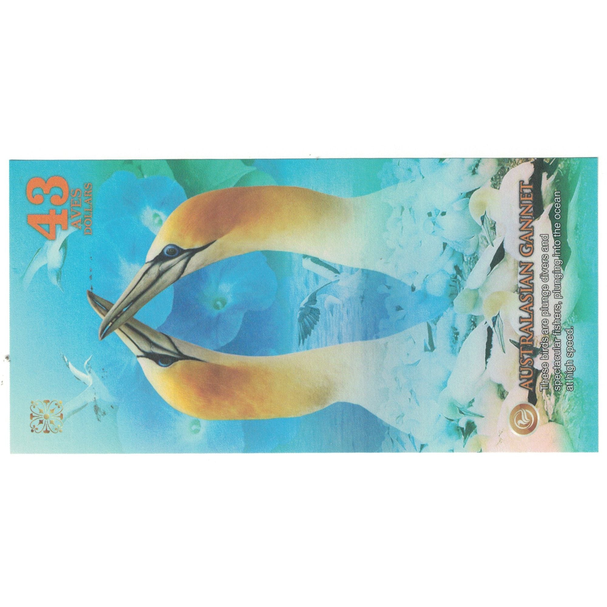 Biljet, Brazilië, Dollar, 2019, 2019-08, ATLANTIC FOREST 43 DOLLARS, NIEUW