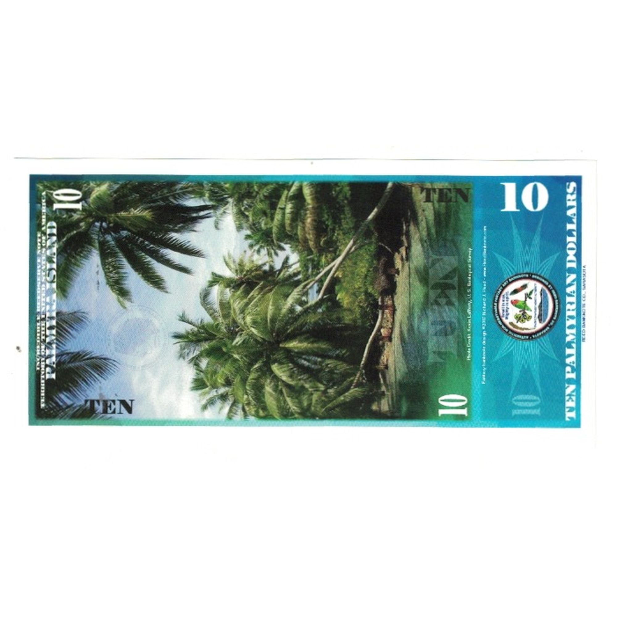 Banknote, United States, 10 Dollars, 2018, 2018-01-01, PALMYRA ISLAND