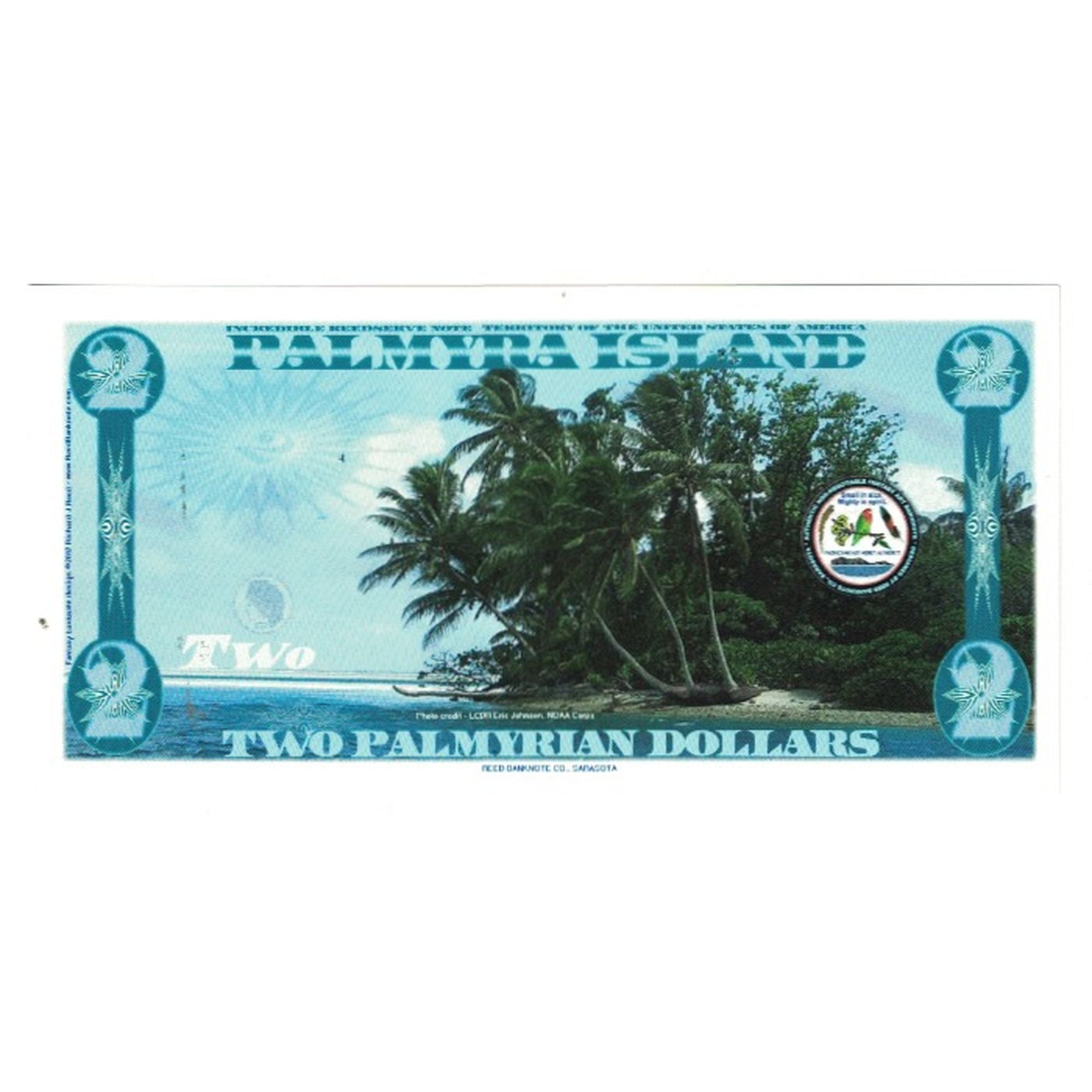 Banknote, United States, 2 Dollars, 2018, 2018-01-01, PALMYRA ISLAND, UNC(65-70)