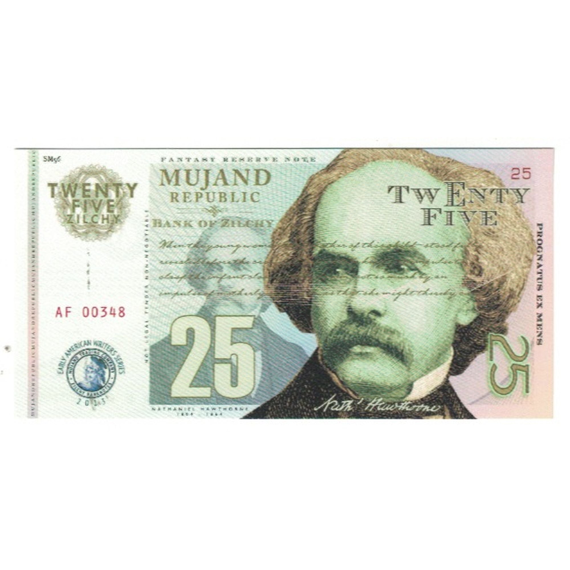 Billet, Épreuves privées / non officielles, 2013, FANTASY BANKNOTE 25 ZILCHY