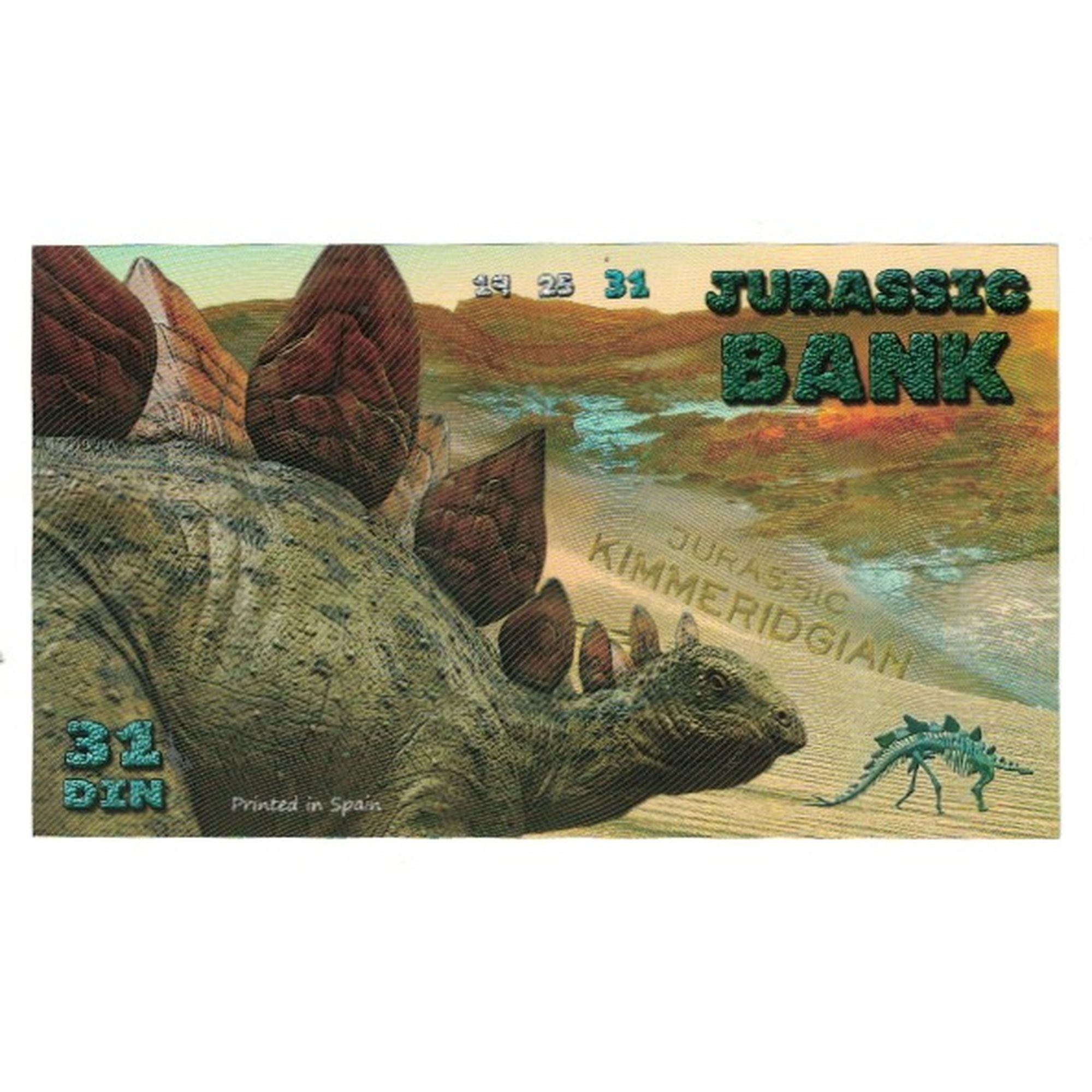 Banknote, Spain, Tourist Banknote, 2015, JURASSIC BANK 31 DIN, UNC(65-70)