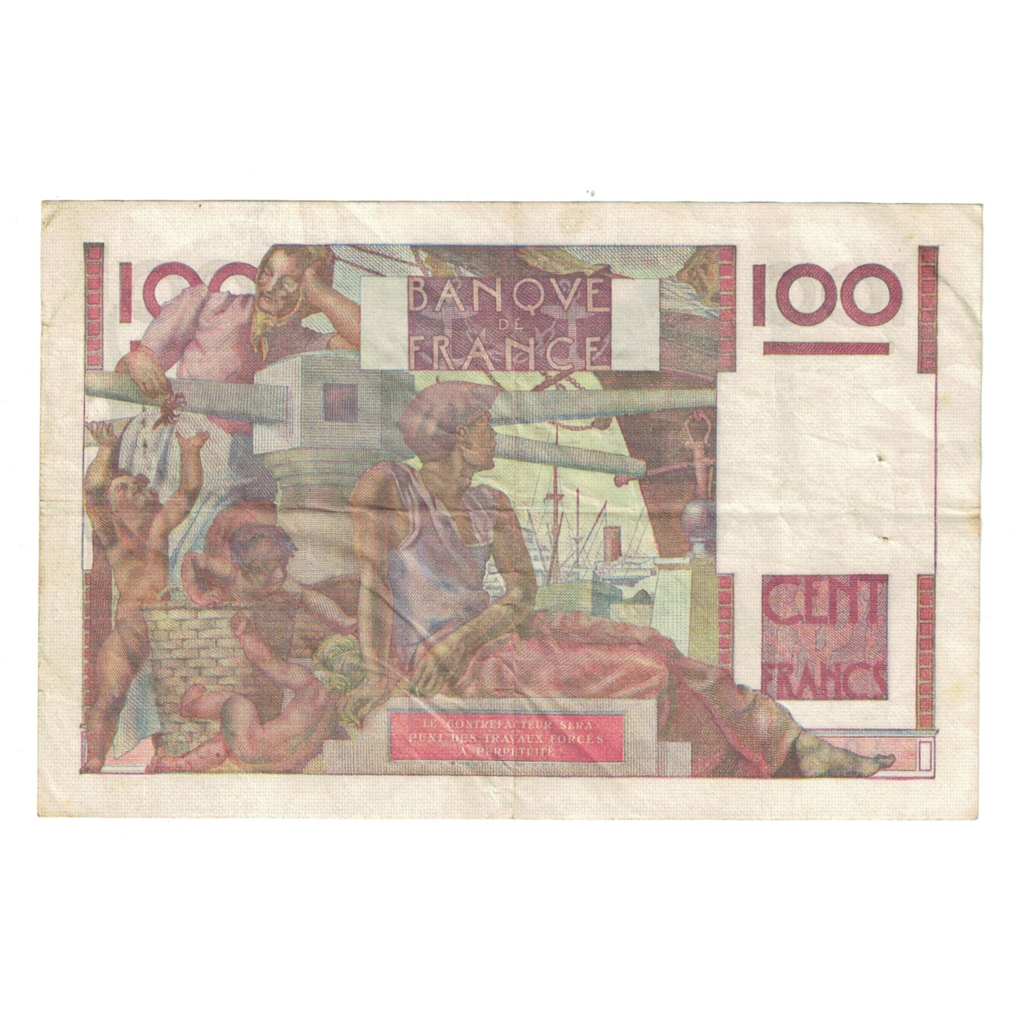 Francja, 100 Francs, Jeune Paysan, 1950, A.363 49062, EF(40-45), Fayette:28.26
